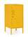 Table de chevet Cambridge 1 porte 40x35x76 cm en acier jaune