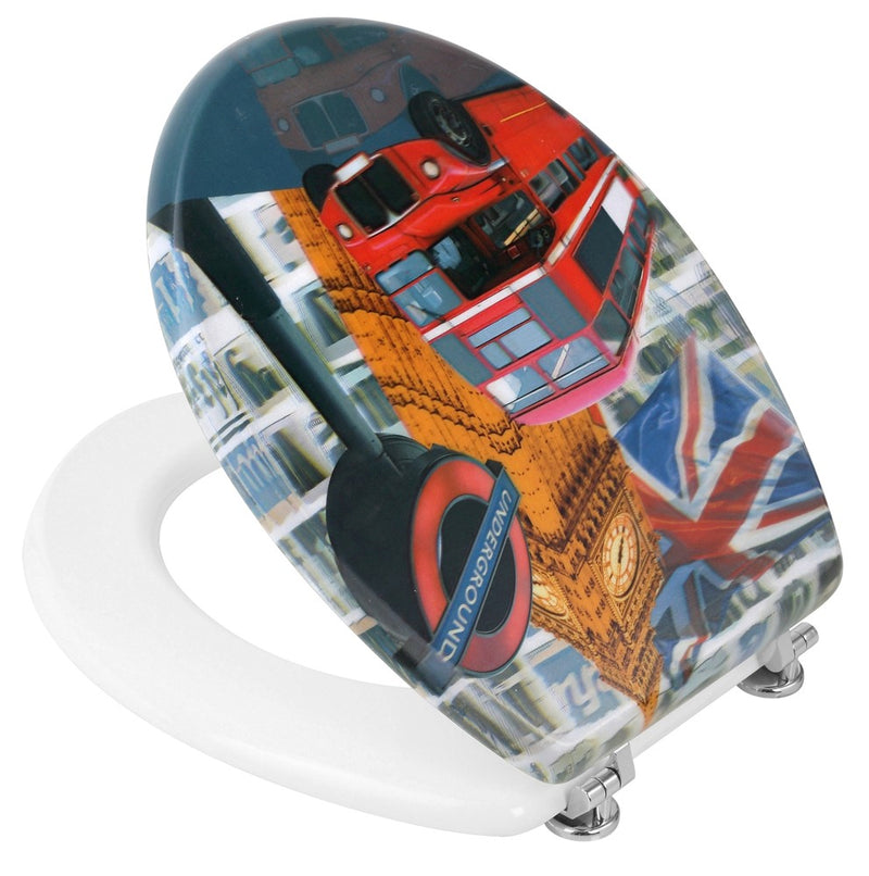 Copriwater in Mdf 3D Disegno London-1