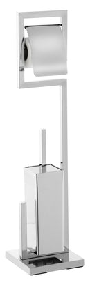 Piantana Porta Rotolo e Porta Scopino Cromata-1