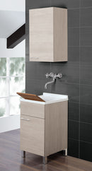 Mobile Lavatoio in Legno 45Cm Rovere Chiaro-1
