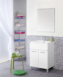Mobile da Bagno Composizione Laccato Bianco 60Cm-1
