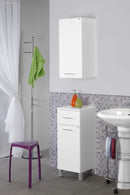 Mobile da Bagno Pensile Singolo 33Cm Laccato Bianco-1