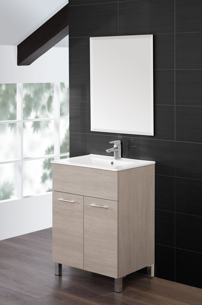 Mobile da Bagno Composizione Rovere Chiaro 60Cm-1