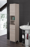 Mobile da Bagno Colonna Porta Asciugamani 33Cm Rovere Chiaro-1