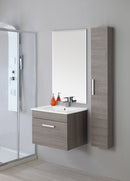 Mobile da Bagno Sospeso Composizione Bagno 60Cm Rovere Scuro Show 60-1