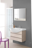 Mobile da Bagno Sospeso Rovere Chiaro Composizione Bagno 80Cm Magnum-1