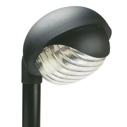 Lampe frontale à poteau rond de couleur noire basse pour la ligne de résidence extérieure Sovil prezzo