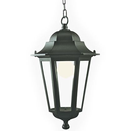 Lampe lanterne suspendue couleur noire pour ligne hexagonale Sovil extérieure acquista