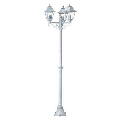 prezzo Lampe Pole Trois Lumières Blanc et Argent pour Outdoor Line Old Sovil