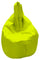 Pouf poire en nylon vert acide Avalli