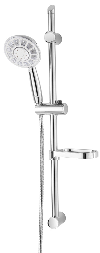 Rail coulissant de douche multifonction chromé à Led prezzo
