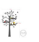 Sticker da Muro Tree con Mensole 90x150 cm Plastica-2