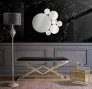 Porta Giornali Glam 37x22x44,5 cm in Ferro Oro-10