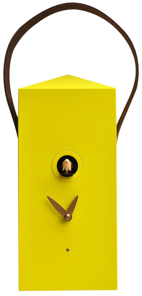 Horloge Coucou Murale 12x27x12cm Pirondini Italia Lanterne Jaune Soufre online