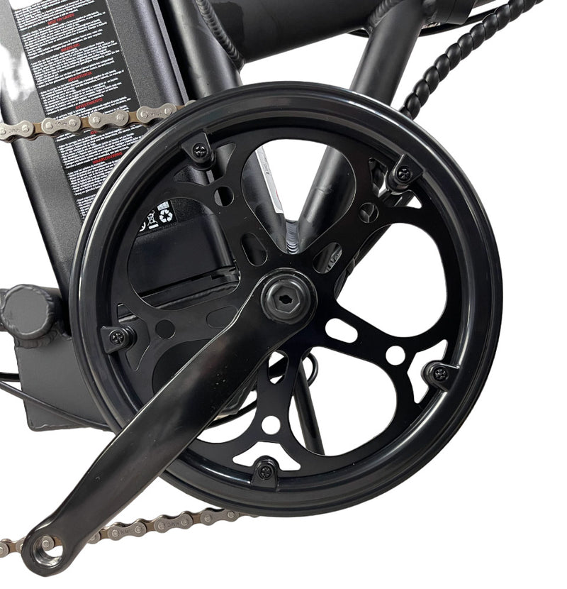 Fat-Bike Bicicletta Elettrica Pieghevole 36V a Pedalata Assistita 20" 250W Sand 400 Nera-8