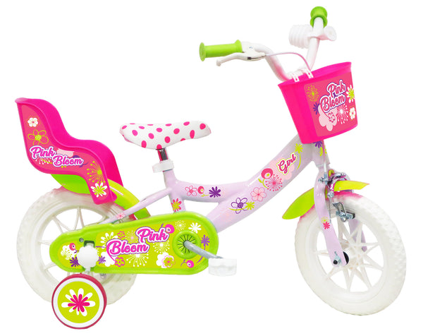 acquista Vélo Fille 12" 2 Freins Pink Bloom Pink Pneus EVA