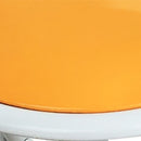 Sgabello Pieghevole da Campeggio Slim Ø30x45 h cm in Acciaio Arancione-7