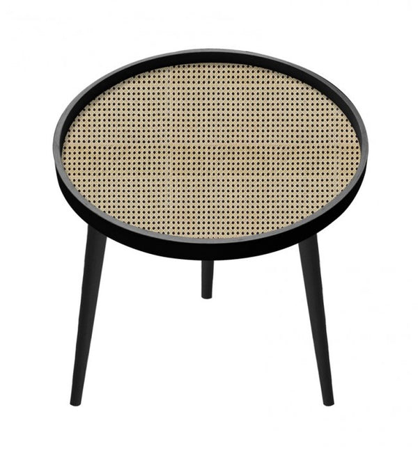 Table basse Josine 50x50x45 cm en bois noir acquista