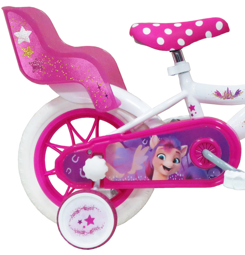 Bicicletta per Bambina 12" 1 Freno Gomme in EVA My Little Pony Bianca-2