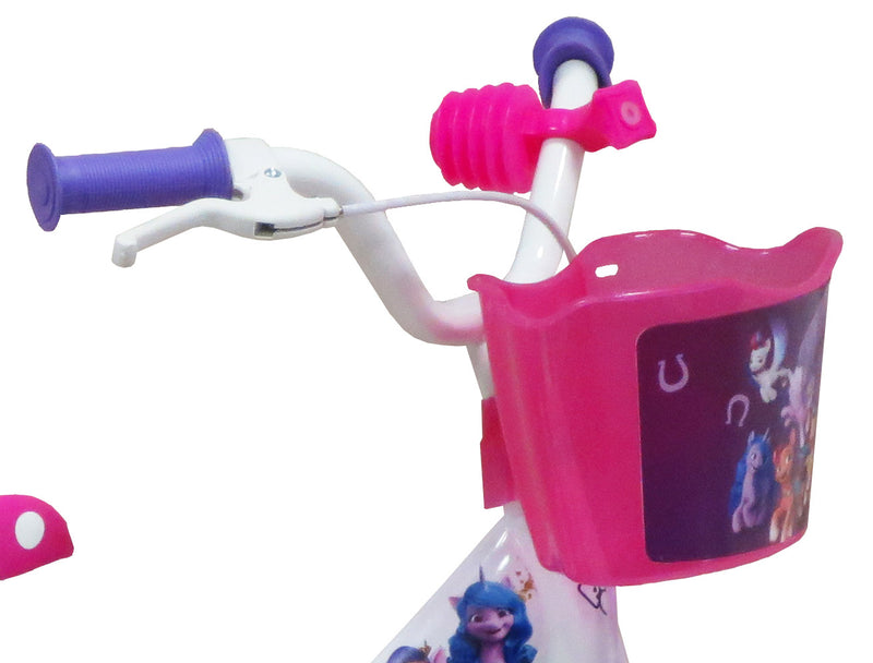 Bicicletta per Bambina 12" 1 Freno Gomme in EVA My Little Pony Bianca-4