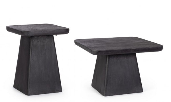 Set 2 Tavolini Quadrati Fuji in Legno acquista