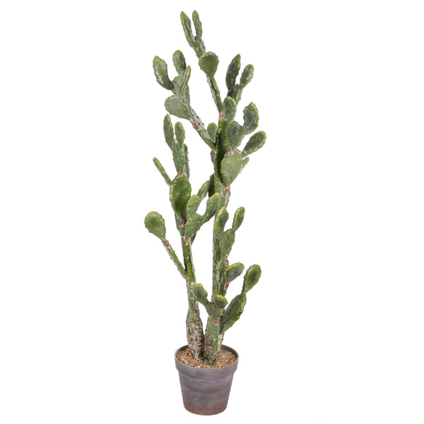 Cactus Opuntia artificiel avec Pot Hauteur 130 cm sconto