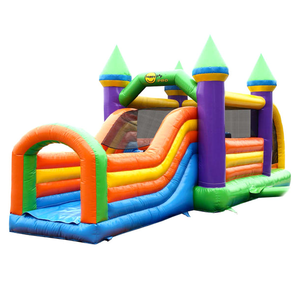 acquista Carousel Castle Obstacle Racer gonflable avec pompe incluse Happy Hop Pro