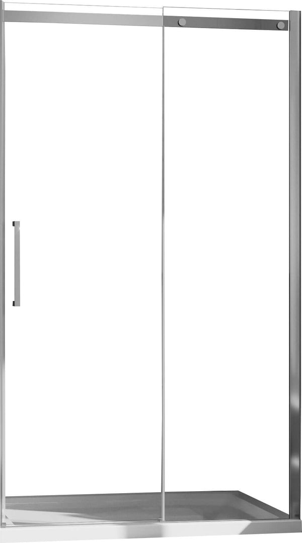 Porte de Douche 1 Porte Coulissante en Cristal Transparent 8mm H200 Fosterberg Horsens Droit Différentes Tailles prezzo