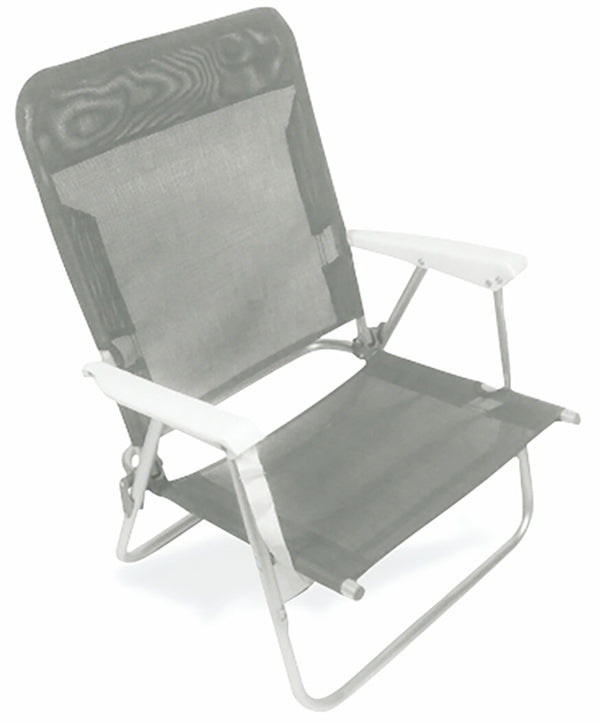 sconto Chaise de plage pliante Soriani Text Grey en aluminium