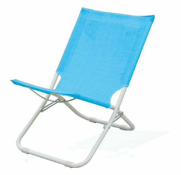 Chaise de plage Spiaggina en métal avec palmier bleu sconto