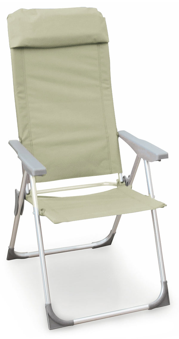 acquista Chaise de Plage Pliante en Aluminium Soriani Ecru