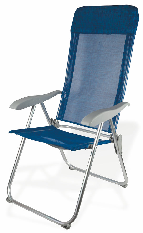 Chaise de plage pliante bleue Soriani en aluminium online