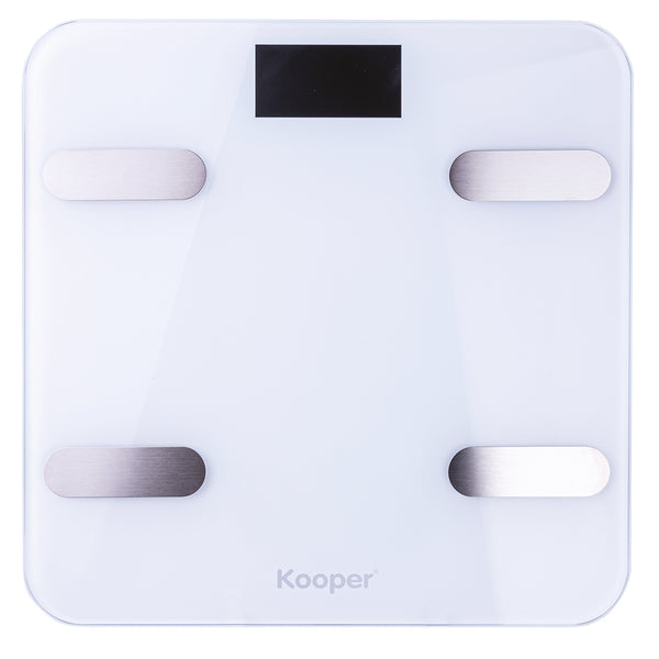 prezzo Balance Digitale Max 180 Kg en Verre avec App Bluetooth Kooper Blanc