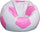 Pouf poire Ø100 cm en ballon de football Baselli gris et rose