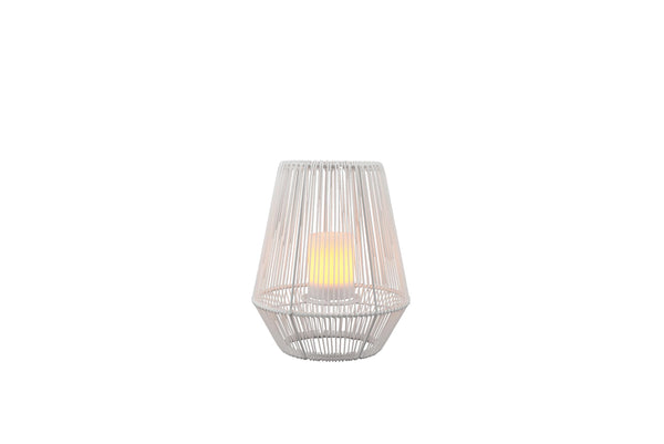 Lampe de table LED d'extérieur en plastique blanc prezzo