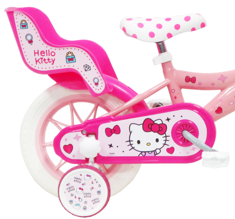 Bicicletta per Bambina 12" 1 Freno Gomme in EVA Hello kitty Rosa-2
