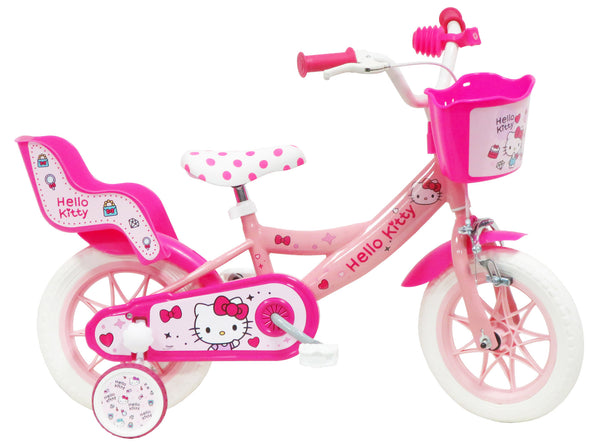 Vélo Fille 12" 1 Frein Pneus EVA Hello Kitty Rose online