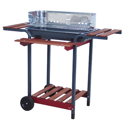 sconto Barbecue à Charbon avec Grille Réglable sur 3 Niveaux 