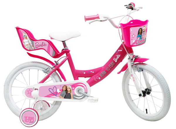 Vélo Barbie Rose pour Fille 16" 2 Freins sconto