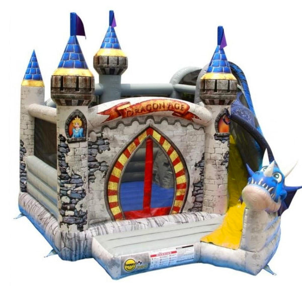 Château Carrousel Gonflable Dragon Age avec Pompe Incluse Happy Hop Pro online