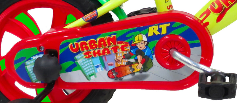 Bicicletta per Bambino 12” 1 Freno Gomme in EVA Urban Skate Gialla-3