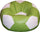 Pouf Pouf Ø100 cm en Simili Cuir Baselli Ballon de Football Vert Citron et Blanc
