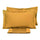 Ensemble de draps doubles au-dessus et en dessous et taies d'oreiller Garrini Clarice Gold de couleur unie