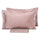 Housse de couette double avec sac et taies d'oreiller couleur unie Garrini Clarice Pink