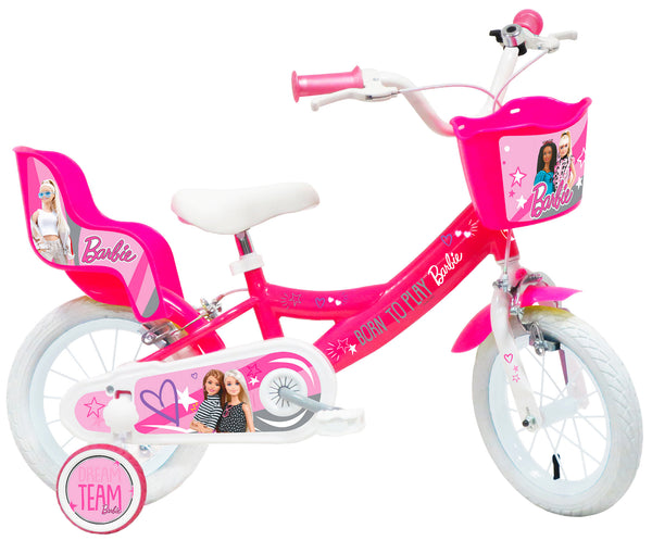 online Vélo pour Fille 12" 2 Freins Barbie Rose/Blanc