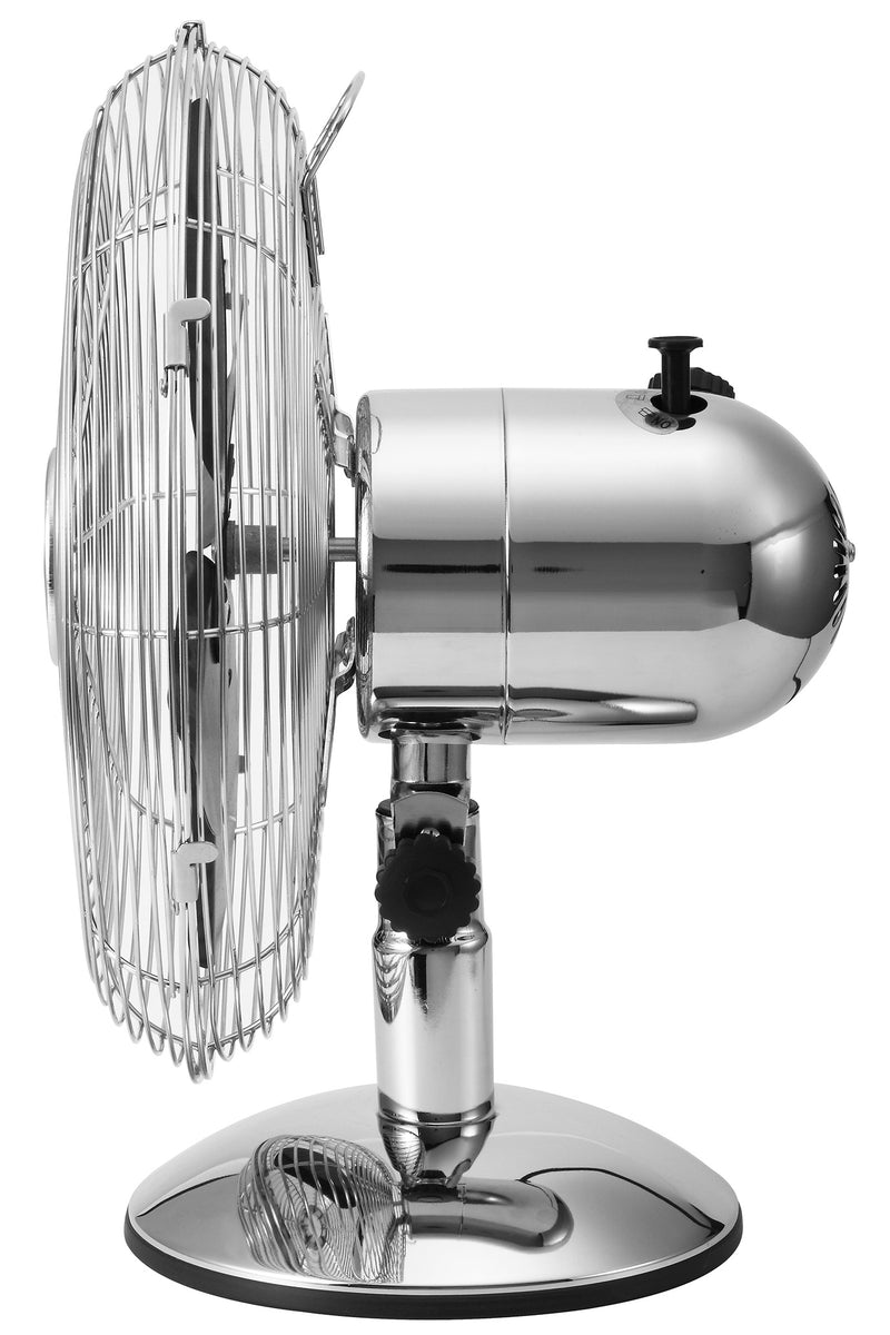 Ventilatore da Tavolo 30cm Oscillante 3 Velocità  35W Kooper Eolo Cromato-8