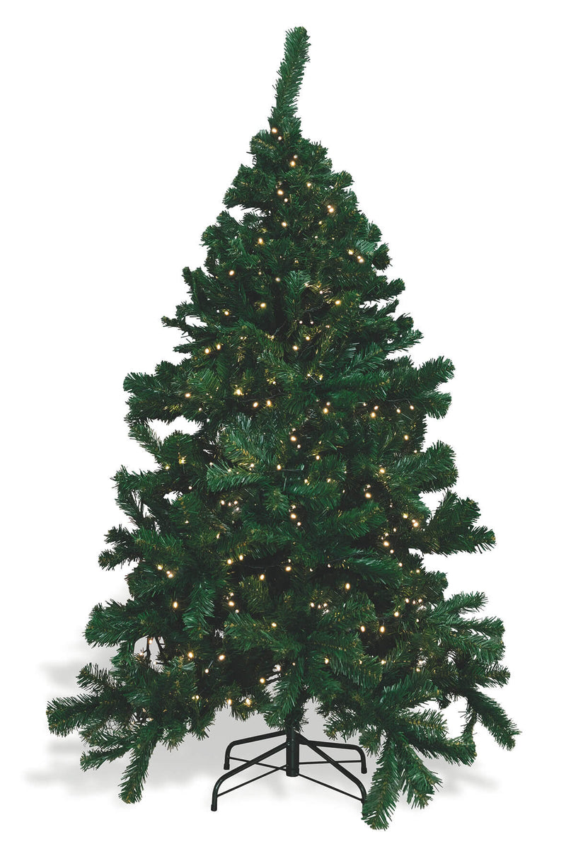 Albero di Natale Luminoso con LED Bianco Caldo Soriani Tirol Verde-1