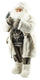 Marionnette Père Noël Lumineuse 12 Led en Tissu H80 cm Soriani Blanc