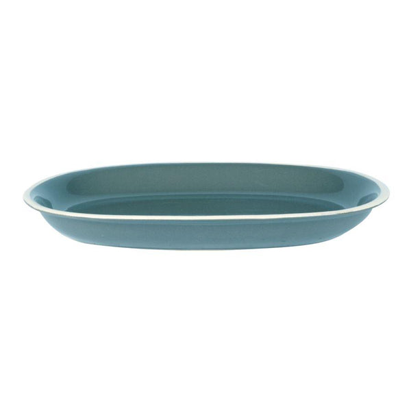 online Piatto Ovale 36x25,5xh4,5 cm in Gres Porcellanato Otello Blu