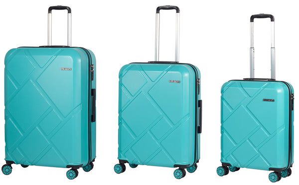 Set 3 Valises Trolley Rigides en ABS 4 Roues TSA Ravizzoni Mangue Turquoise online